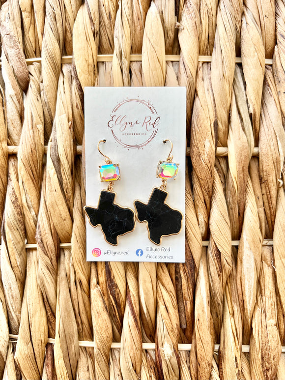 Black Texas earrings