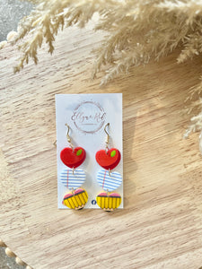 Teacher dangle earrings