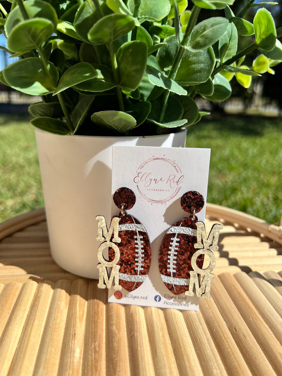 Football mom earrings